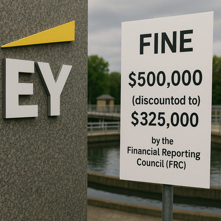 EY Slammed with Fine for Audit of Scottish Water Company