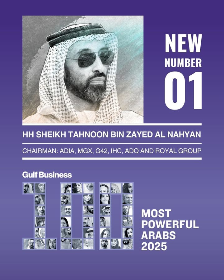 Sheikh Tahnoon bin Zayed Tops Gulf Power List as UAE Doubling Down on Tech-Driven Sovereign Strategy
